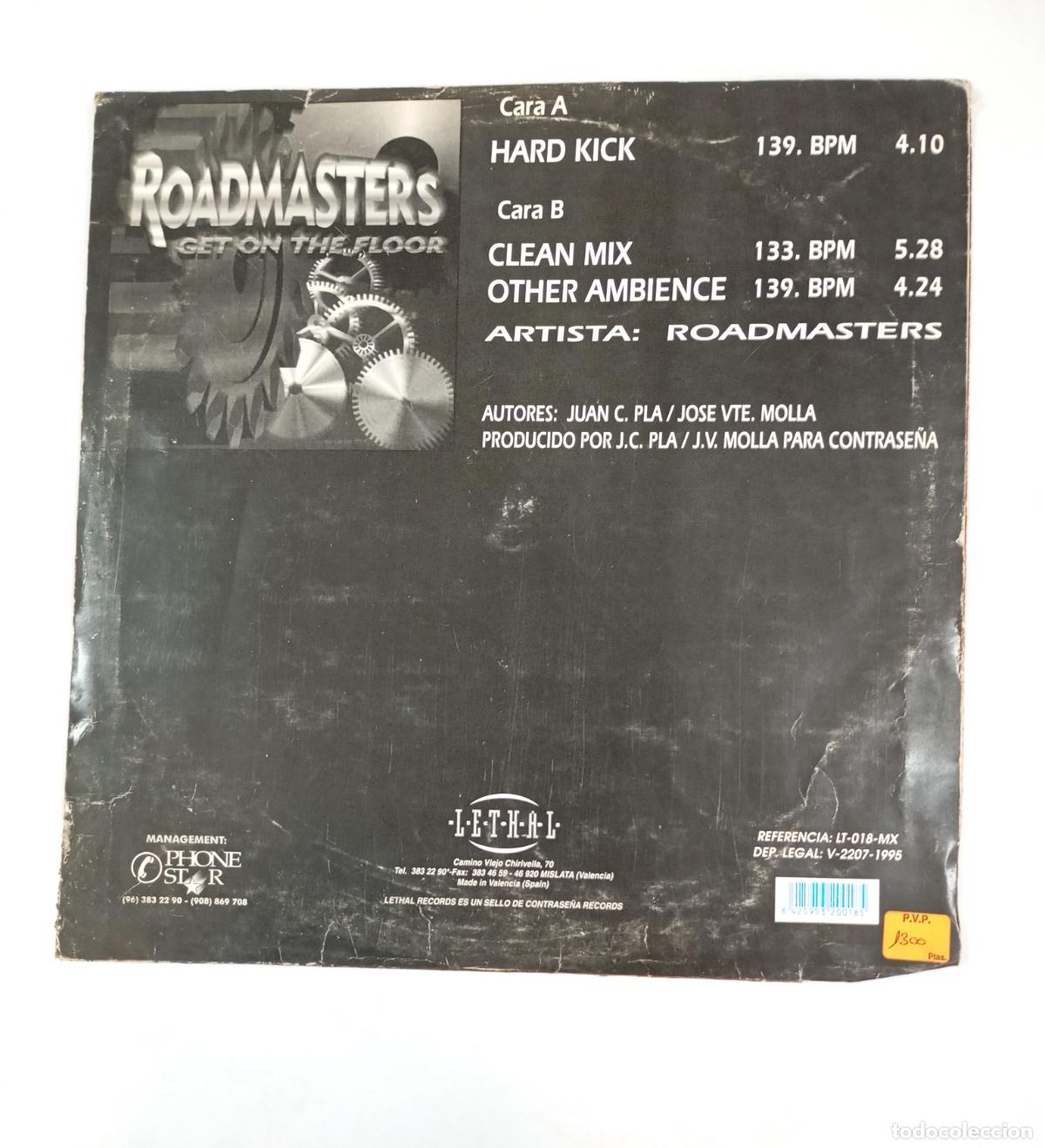 Discos de vinilo: Roadmasters &lrm;&ndash; Get On The Floor. MAXI-SINGLE. TDKDA84 - Foto 2