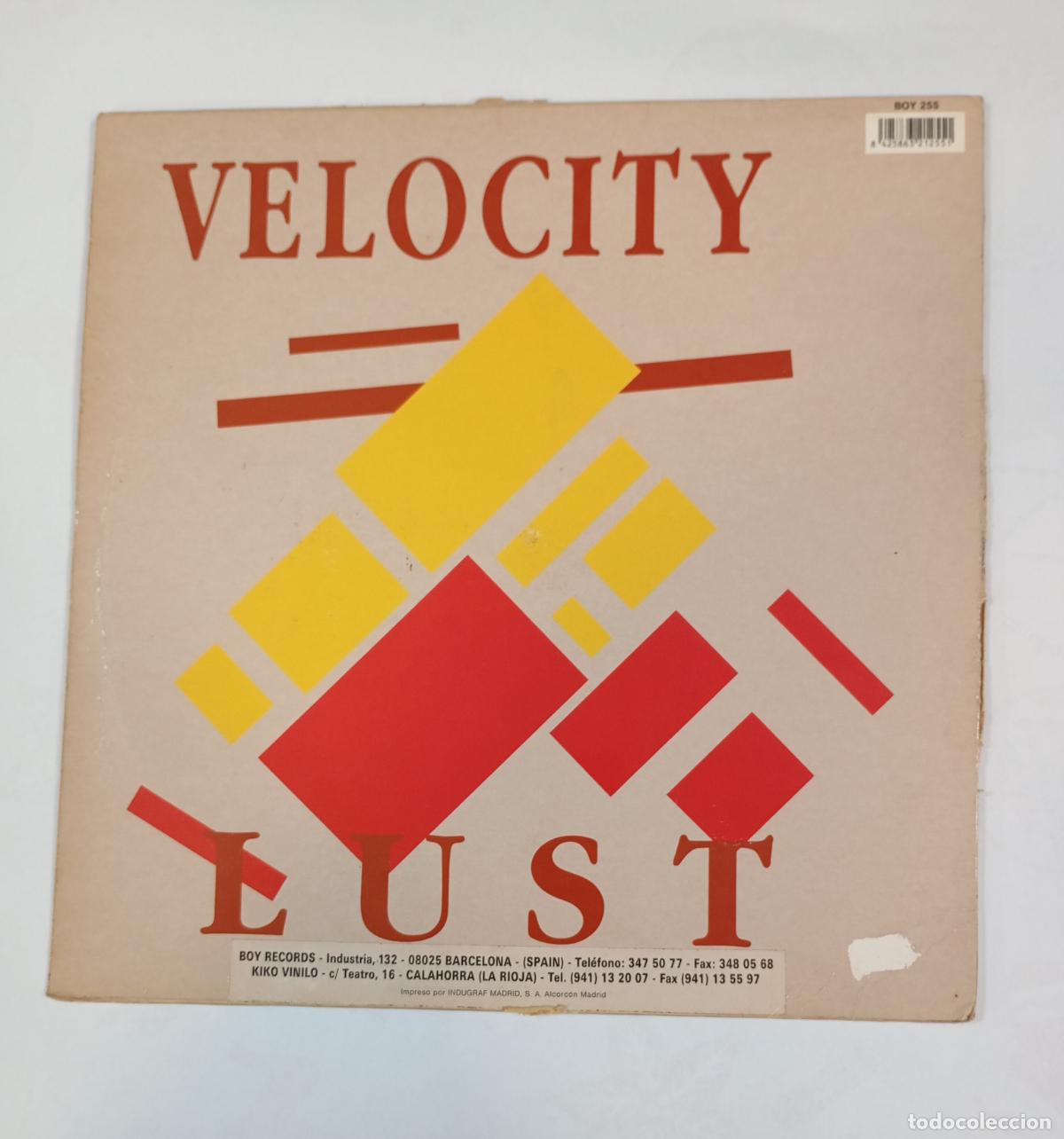 Discos de vinilo: VELOCITY. LUST. MAXI-SINGLE. TDKDA84 - Foto 2