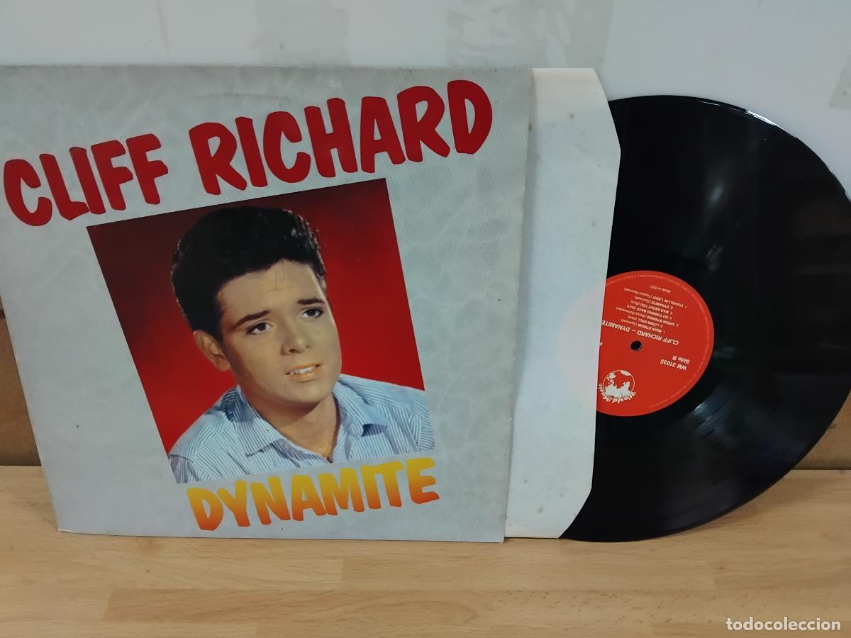 Discos de vinilo: CLIFF RICHARD. DYNAMITE. LP WORLD MUSIC DENMARK 1985. - Foto 1