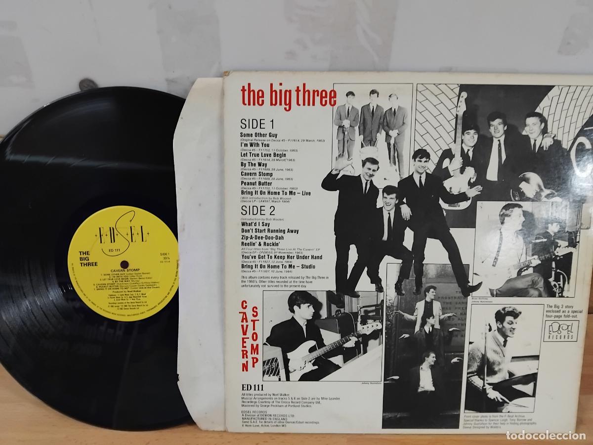 Discos de vinilo: THE BIG THREE. CAVERN STOM LP EDSEL RECORDS 1982 - Foto 2