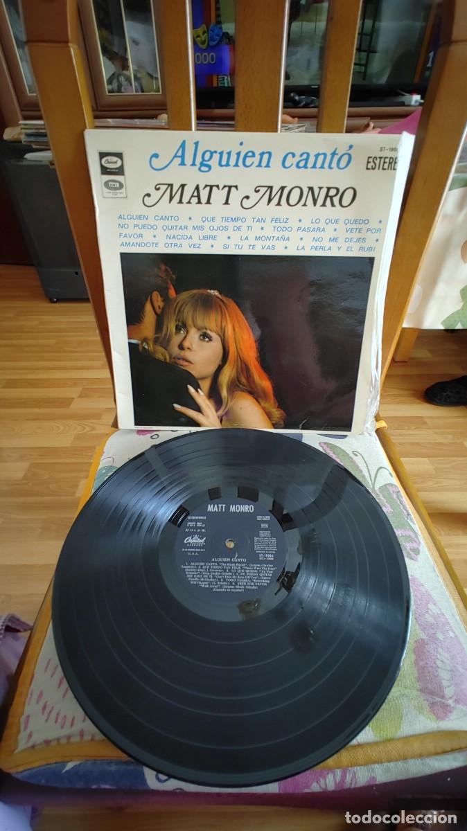 Discos de vinilo: MATT MONRO-LP ALGUIEN CANTO - Foto 1