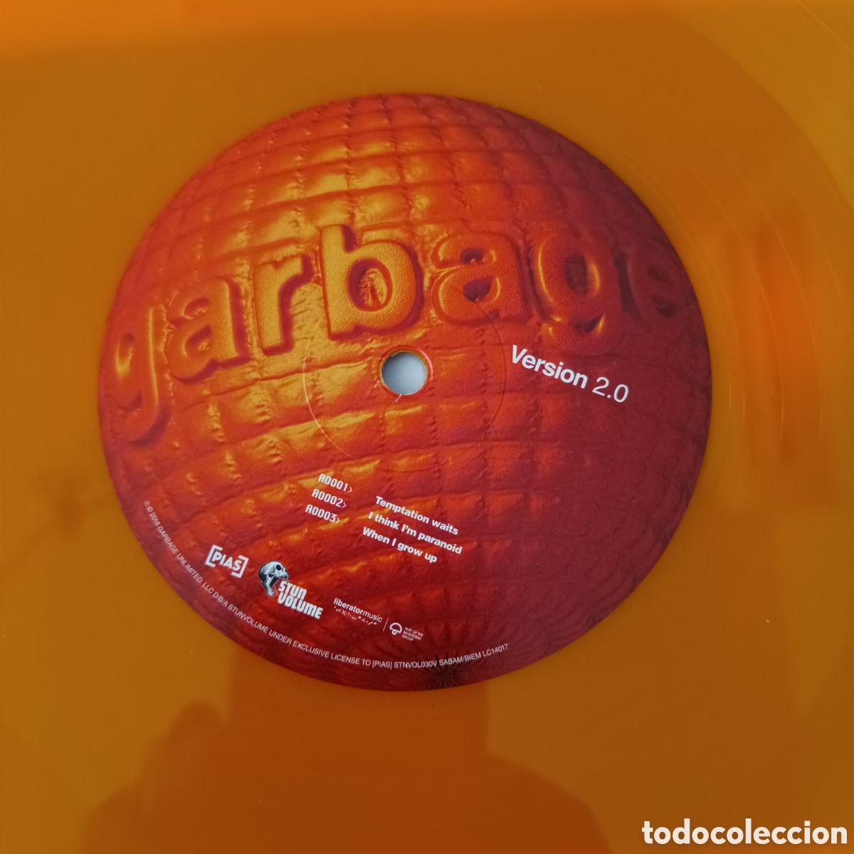 Discos de vinilo: Garbage (2 Lps) Versi&oacute;n 2.0 Orange Vinyl - Foto 15