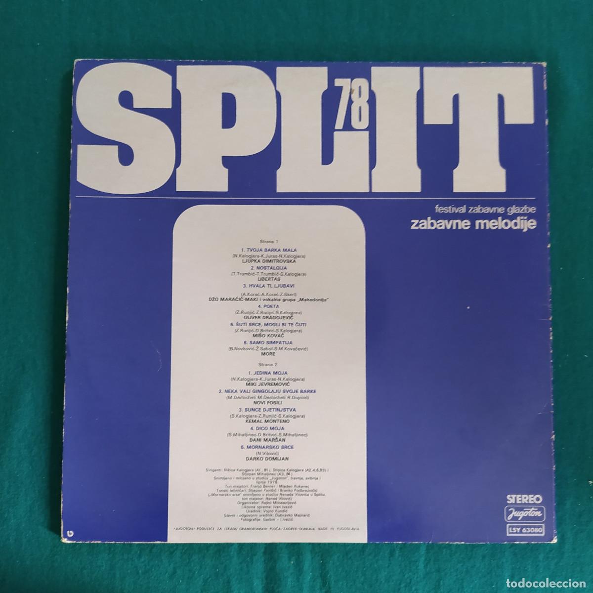 Discos de vinilo: Split 78 - Zabavne Melodije - Foto 2