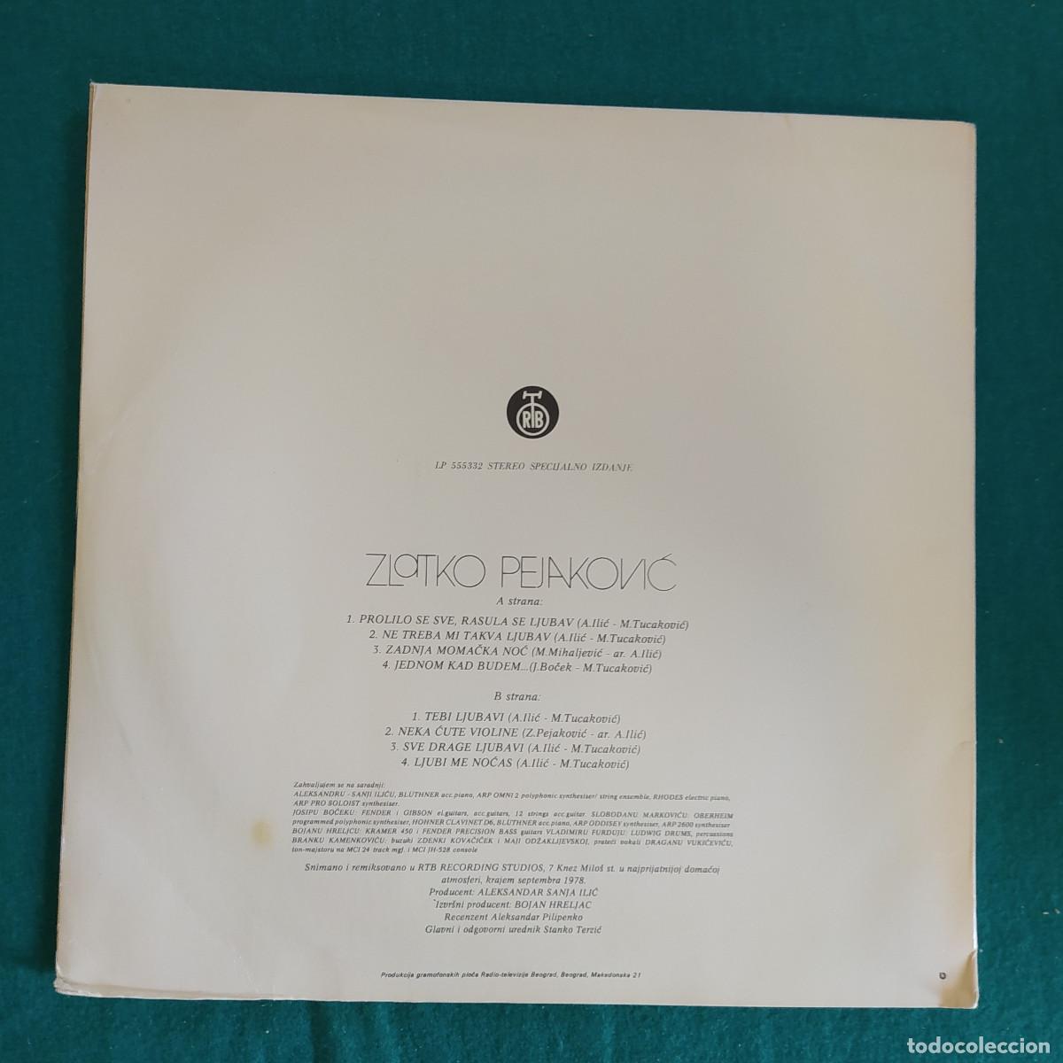 Discos de vinilo: Zlatko Pejaković &ndash; Tebi Ljubavi - Foto 2