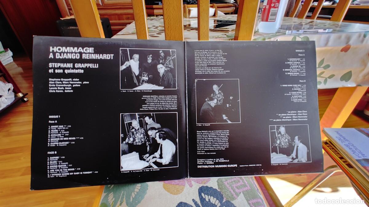 Discos de vinilo: STEPHANE GRAPPELLI-LP DOBLE HOMMAGE A DJANGO-GATEFOLD - Foto 2
