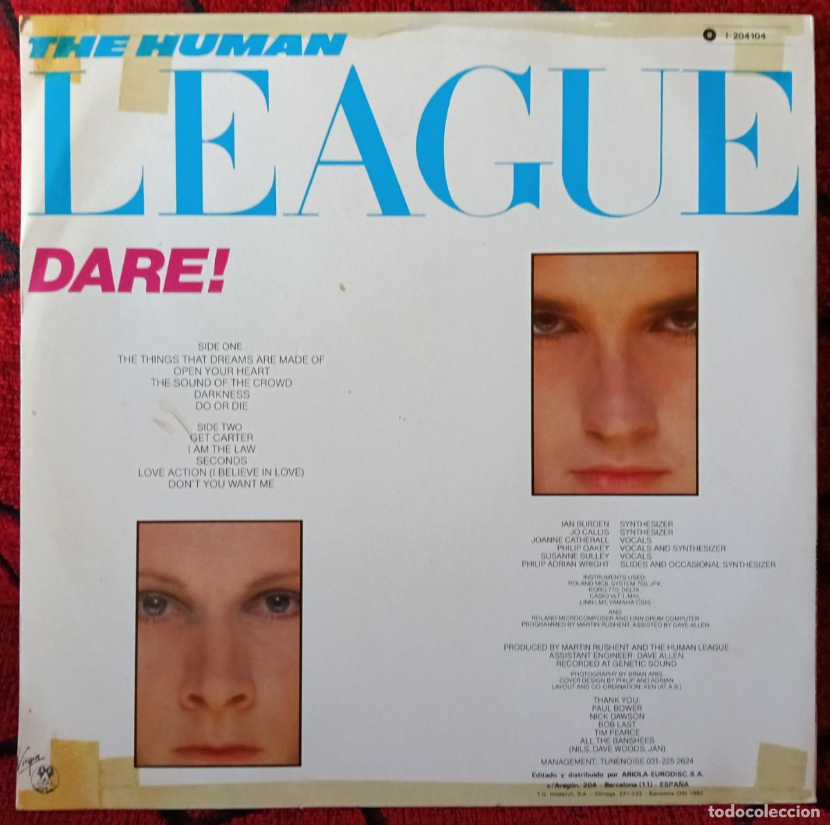 Discos de vinilo: THE HUMAN LEAGUE ** Dare! ** VINILO LP 1981 - Foto 2