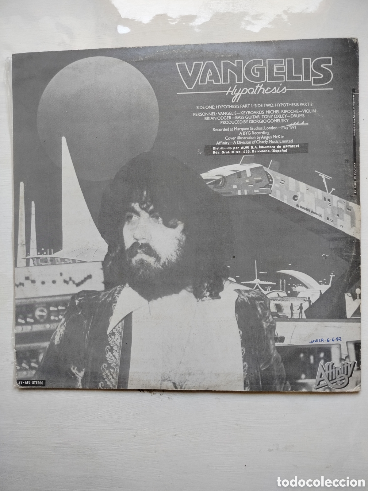 Discos de vinilo: Vangelis LP Hypothesis - Foto 2
