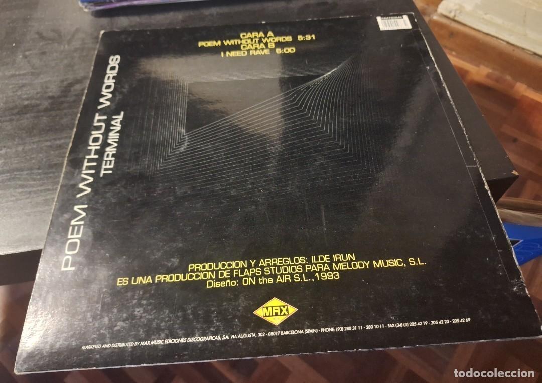 Discos de vinilo: TERMINAL - POEM WITHOUT WORDS 12&rdquo; MAXI MAX 1993 - TECHNO - Foto 2