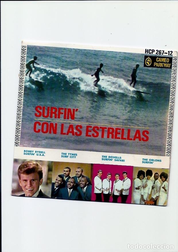 Discos de vinilo: SURFIN CON LAS ESTRELLAS (vinilo ep 1963) - Foto 1