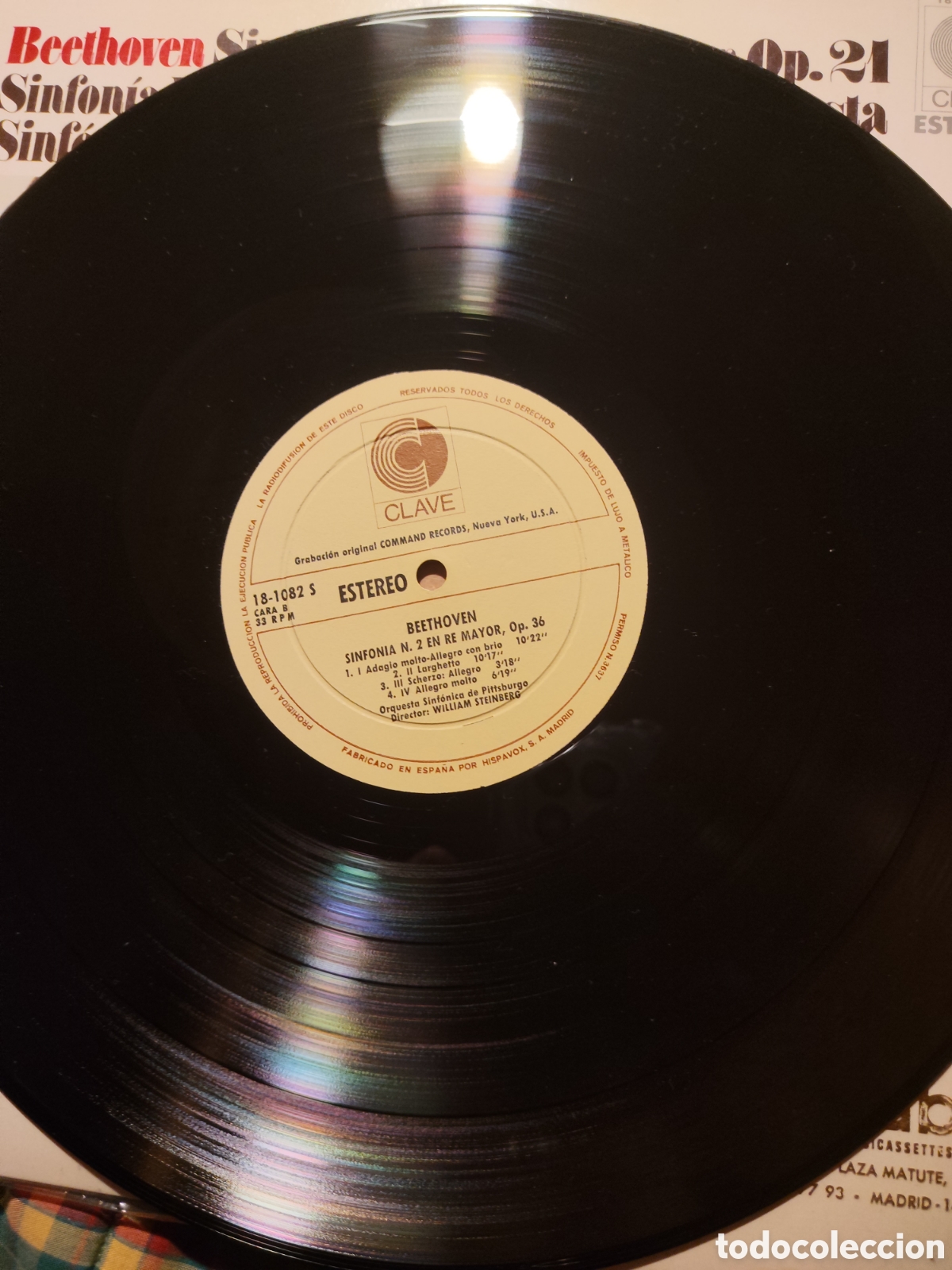 Discos de vinilo: Beethoven Sinfon&iacute;a 1 y 2 - Foto 4