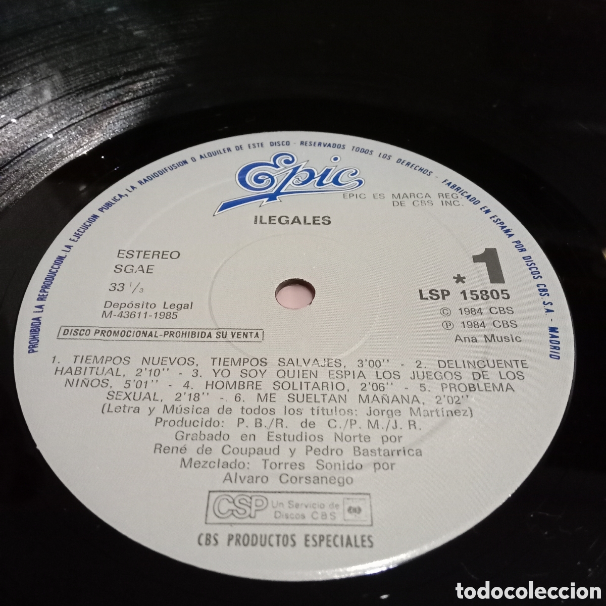 Discos de vinilo: ILEGALES - ILEGALES - LP - Foto 5