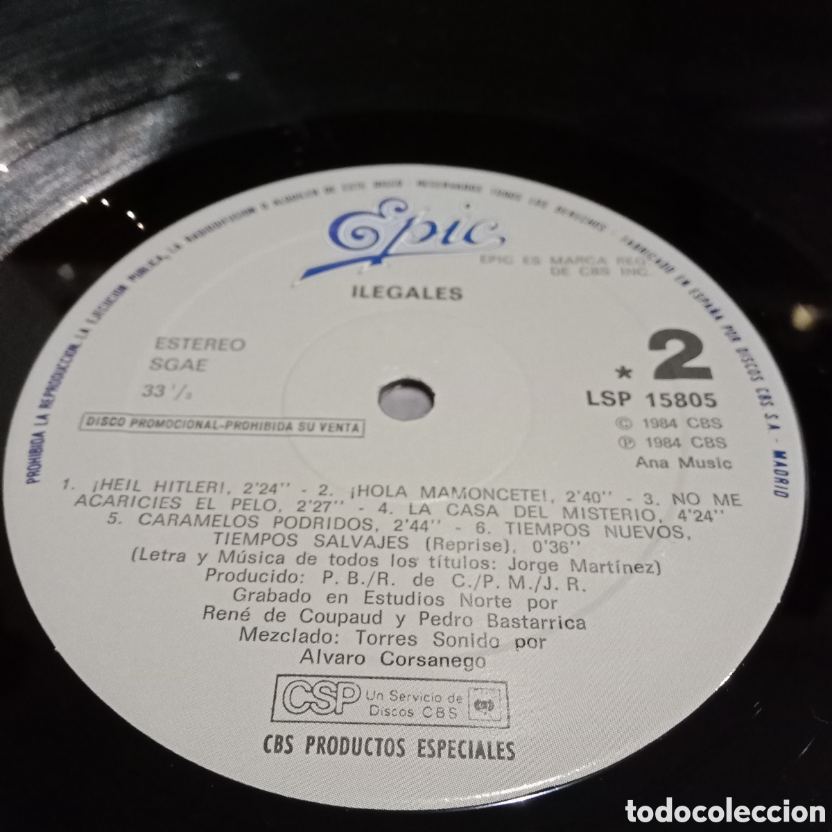 Discos de vinilo: ILEGALES - ILEGALES - LP - Foto 6