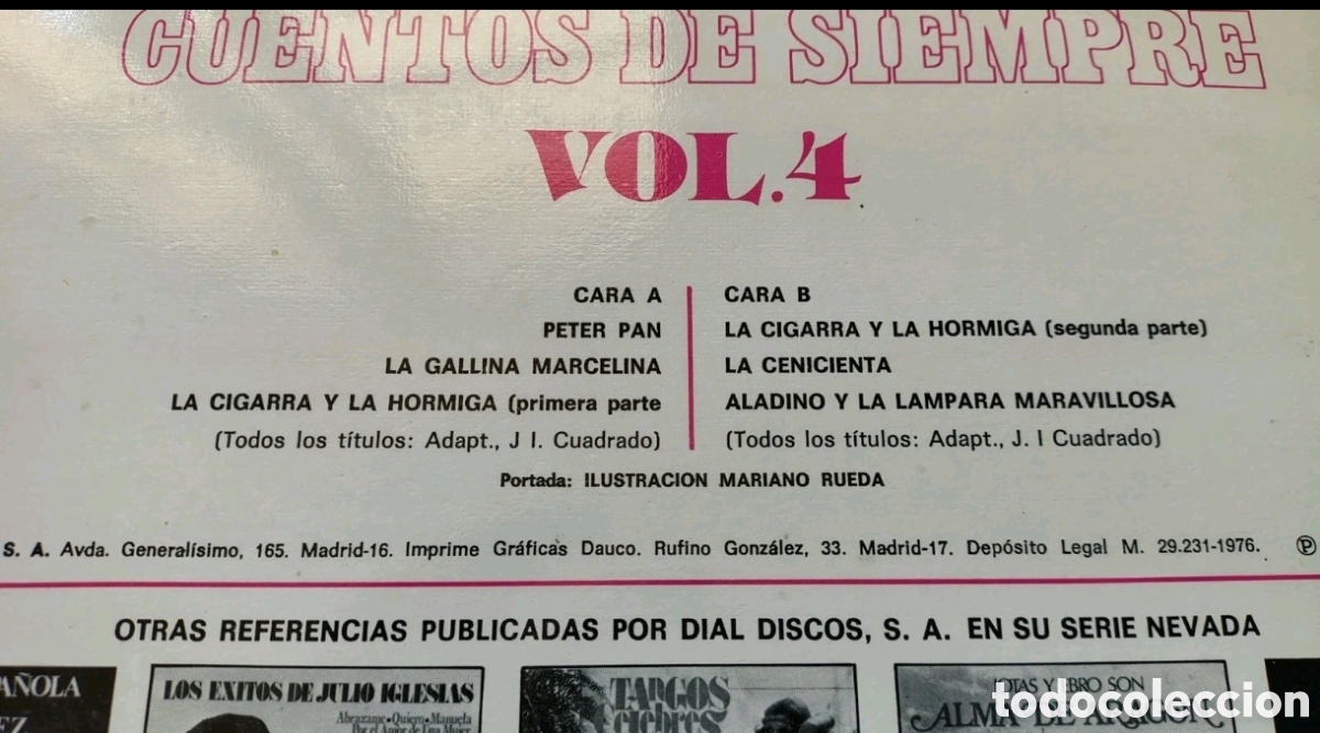 Discos de vinilo: Cuentos de siempre vol. 4 - Foto 2