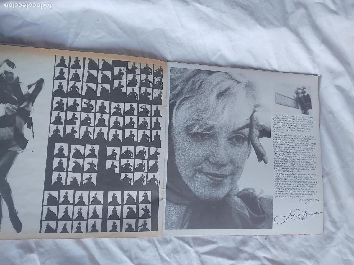 Discos de vinilo: CANTA MARILYN MONROE. LP CENTURY 1973 CON LIBRETO. - Foto 4