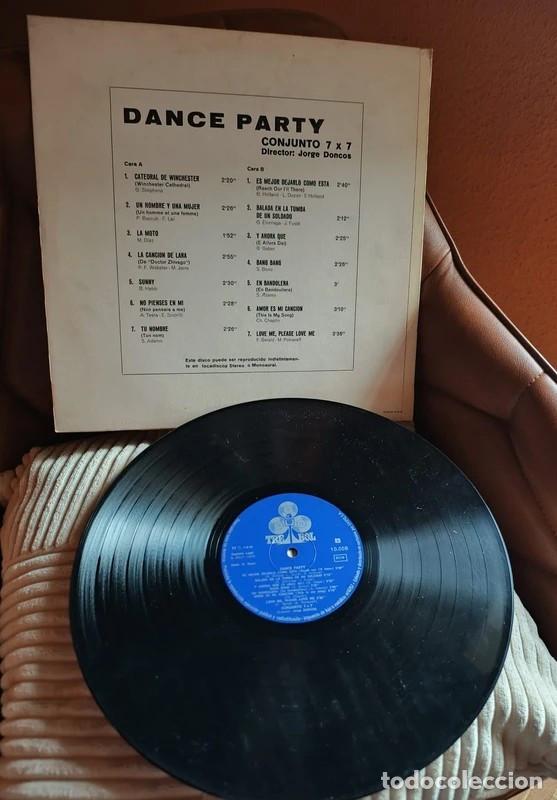 Discos de vinilo: CONJUNTO 7 X 7 - DANCE PARTY - LP - 1970 - Foto 3