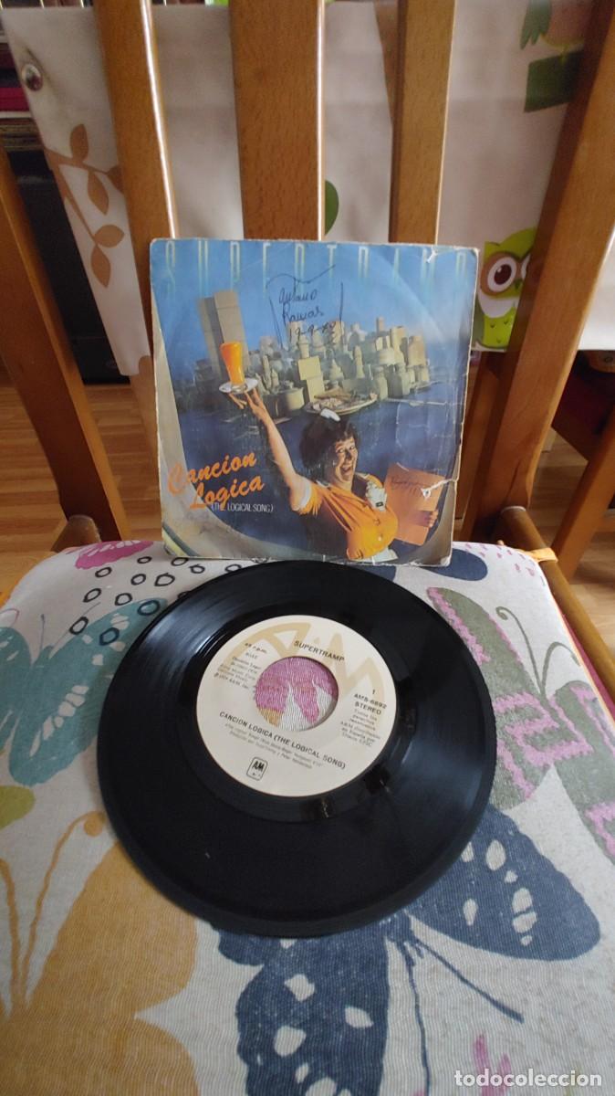 Discos de vinilo: SUPERTRAMP-SINGLE CANCION LOGICA-PORT.REGULAR - Foto 1
