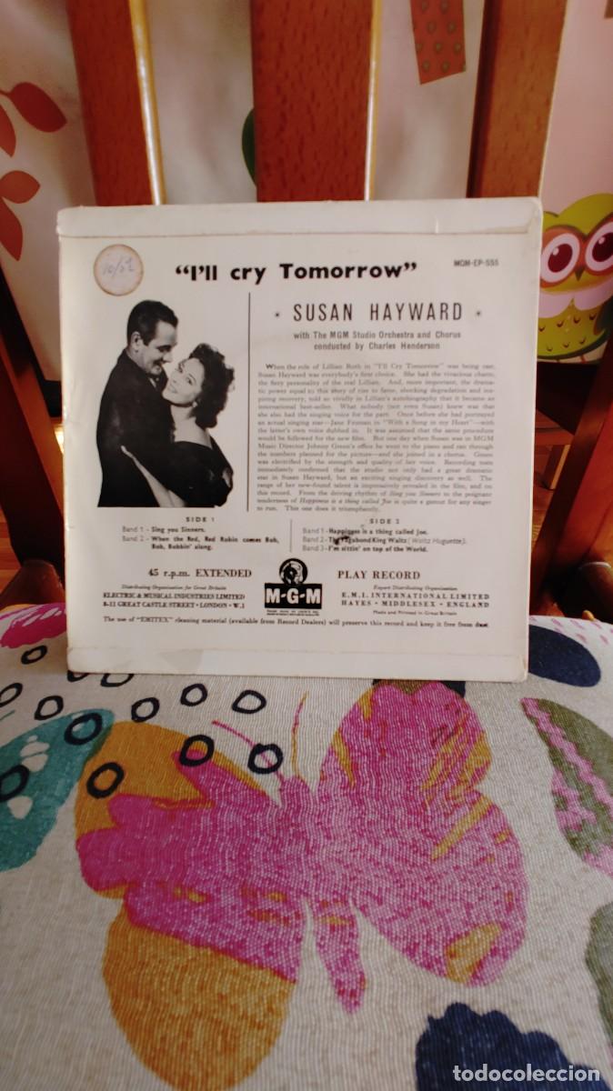 Discos de vinilo: SUSAN HAYWARD-EP I`LL CRY TOMORROW - Foto 2