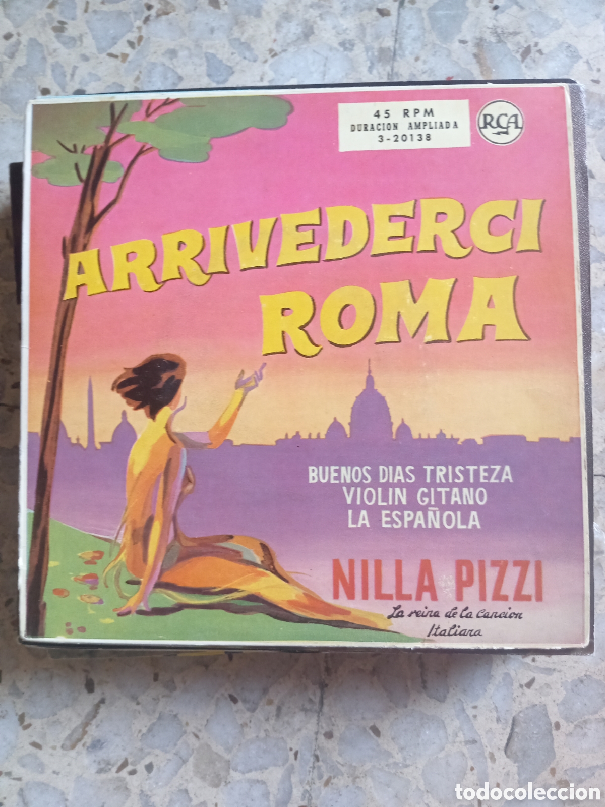 Discos de vinilo: EP ARRIVEDERCI ROMA NILLA PIZZI - Foto 1