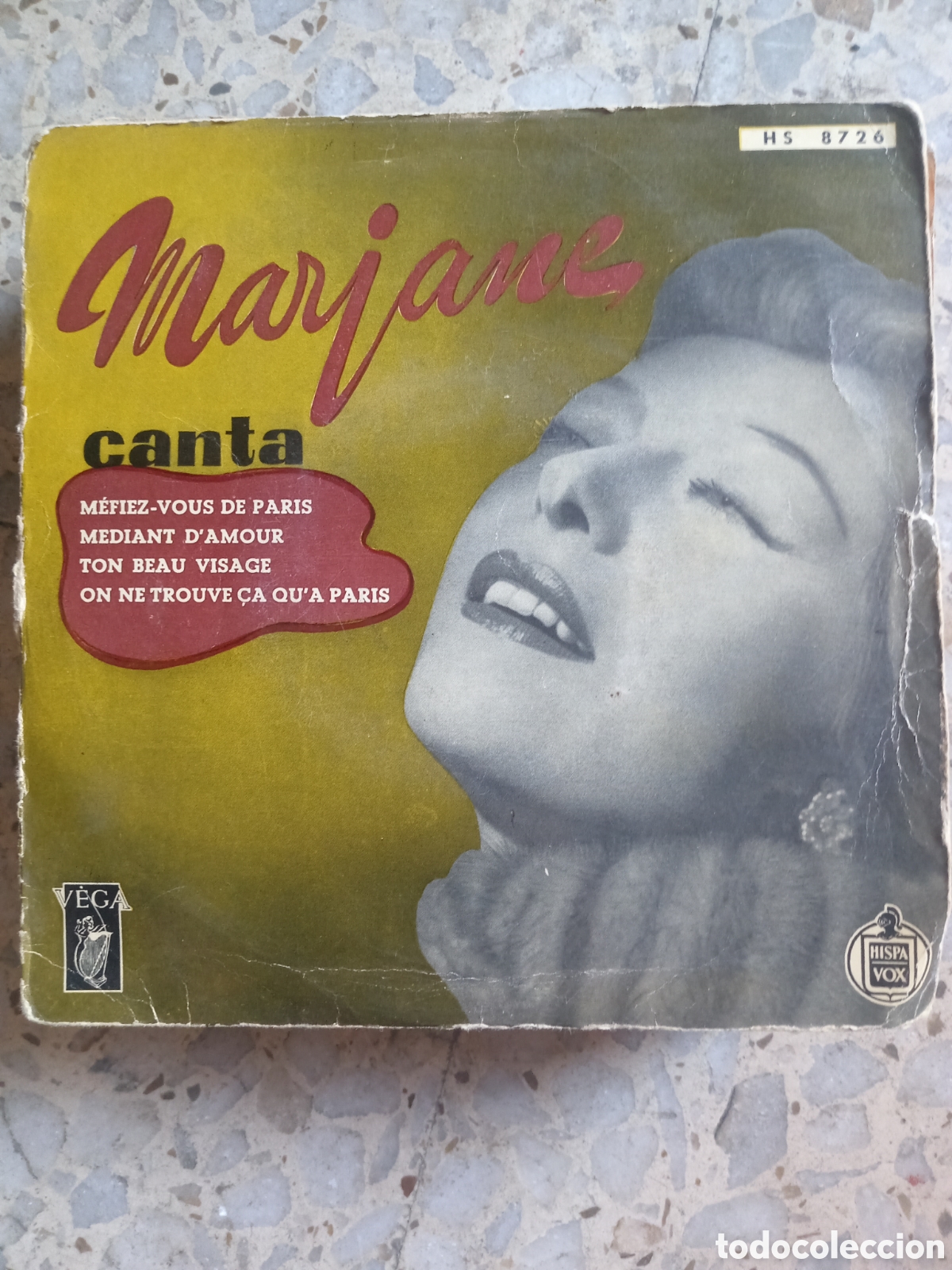 Discos de vinilo: EP MARJANE CANTA MEFIEZ VOUS DE PARIS - Foto 1