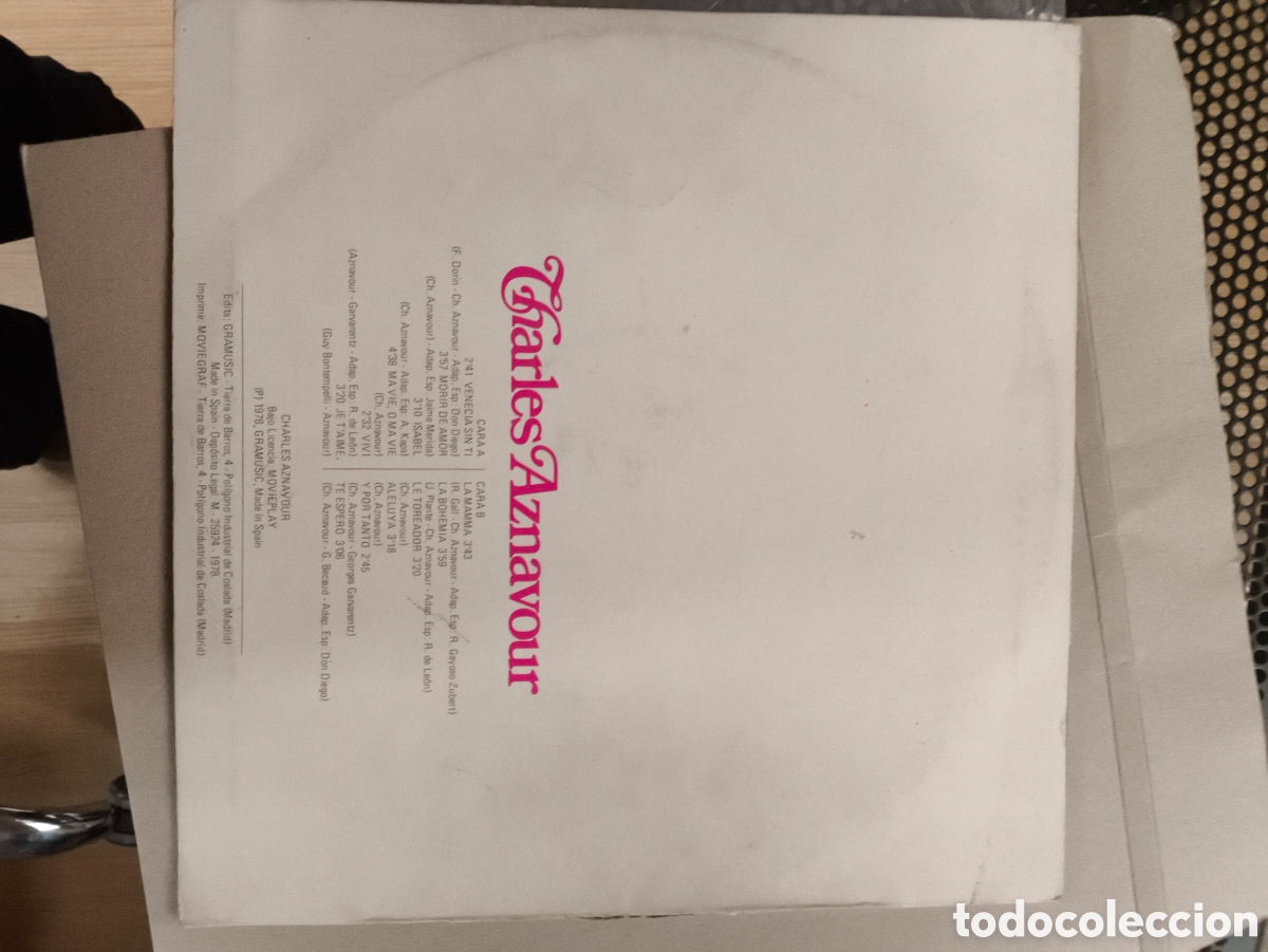 Discos de vinilo: Charles aznavlur .lote C.n24 - Foto 2