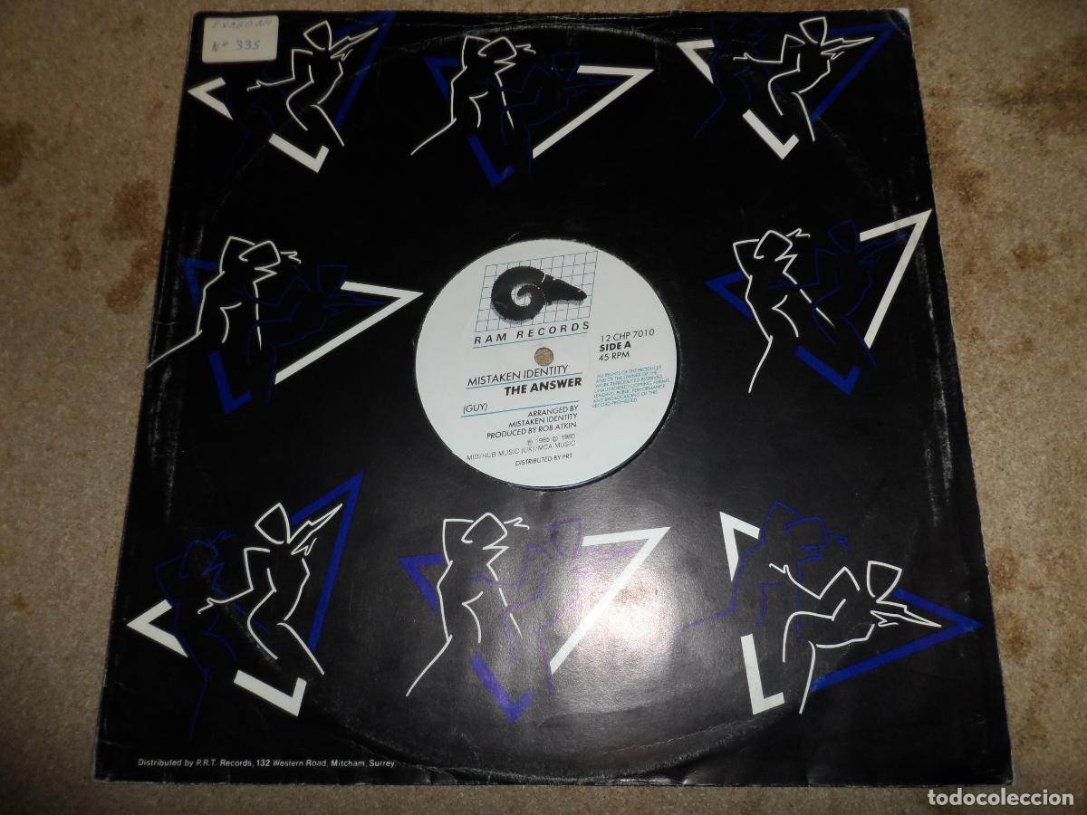 Discos de vinilo: Mistaken Identity &ndash; The Answer (UK 1985) - Foto 1