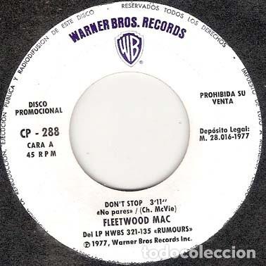 Discos de vinilo: Fleetwood Mac &ndash; Dont Stop - PROMO 3 TEMAS - Foto 2