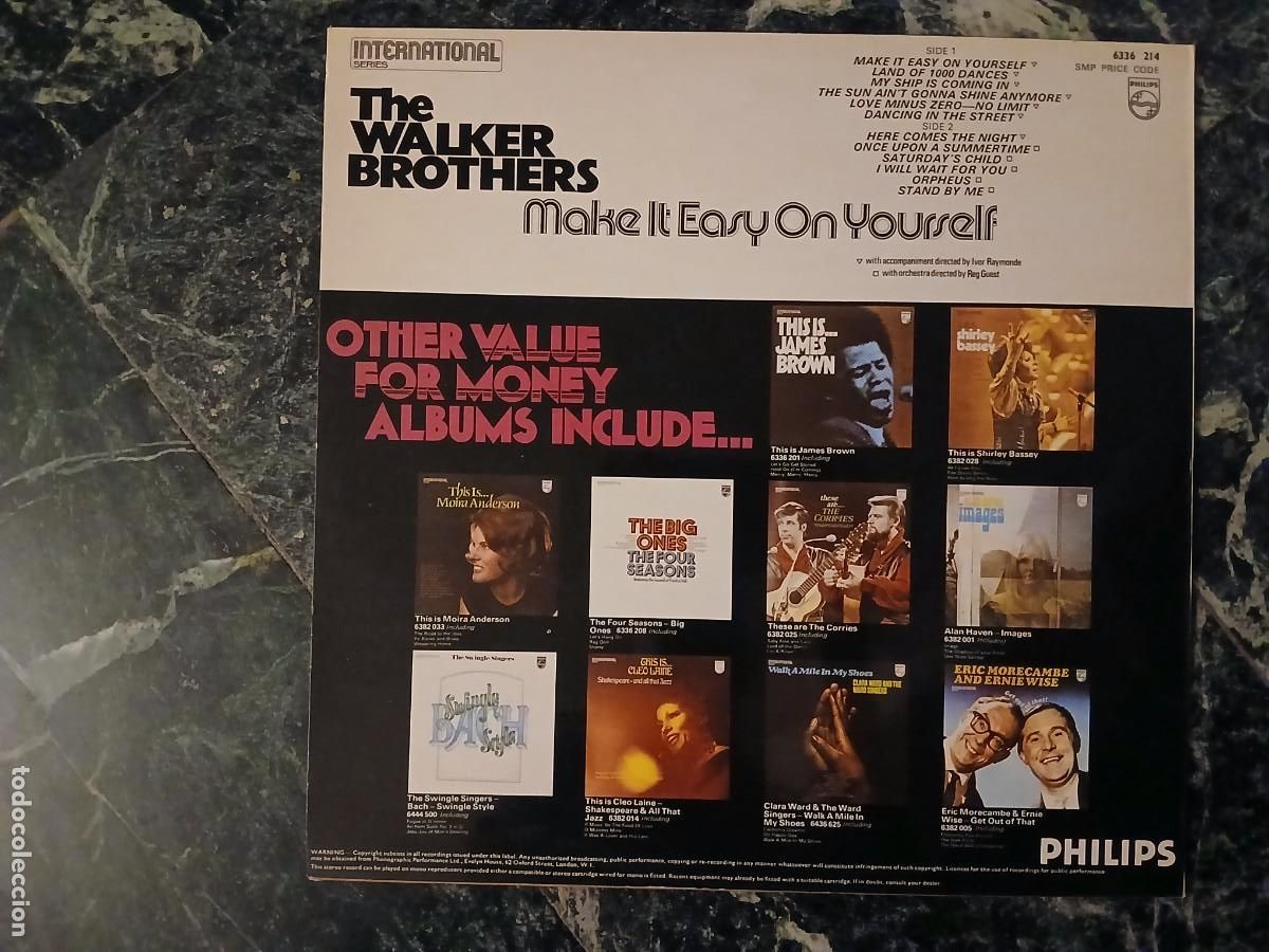 Discos de vinilo: The Walker brothers - Make it easy on yourself - Foto 2