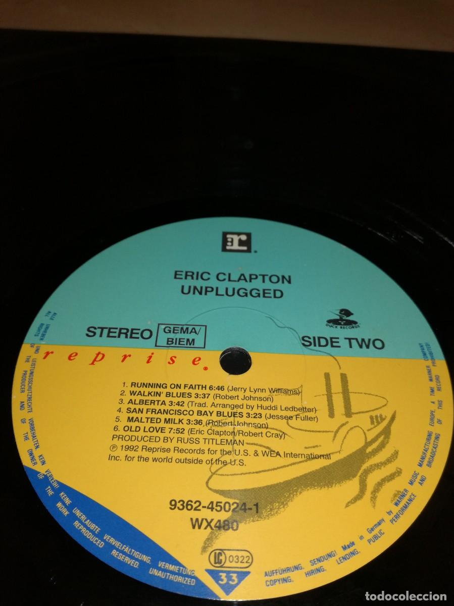 Discos de vinilo: ERIC CLAPTON-UNPLUGGED-GATEFOLD-ORIGINAL 1992 - Foto 5