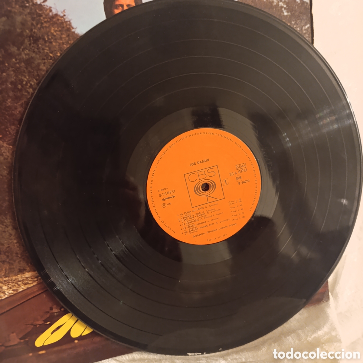 Discos de vinilo: Joe Dassin,&nbsp;&rdquo;La Fleur aux dents&rdquo;.&nbsp;Disco vinilo 1970 - Foto 4