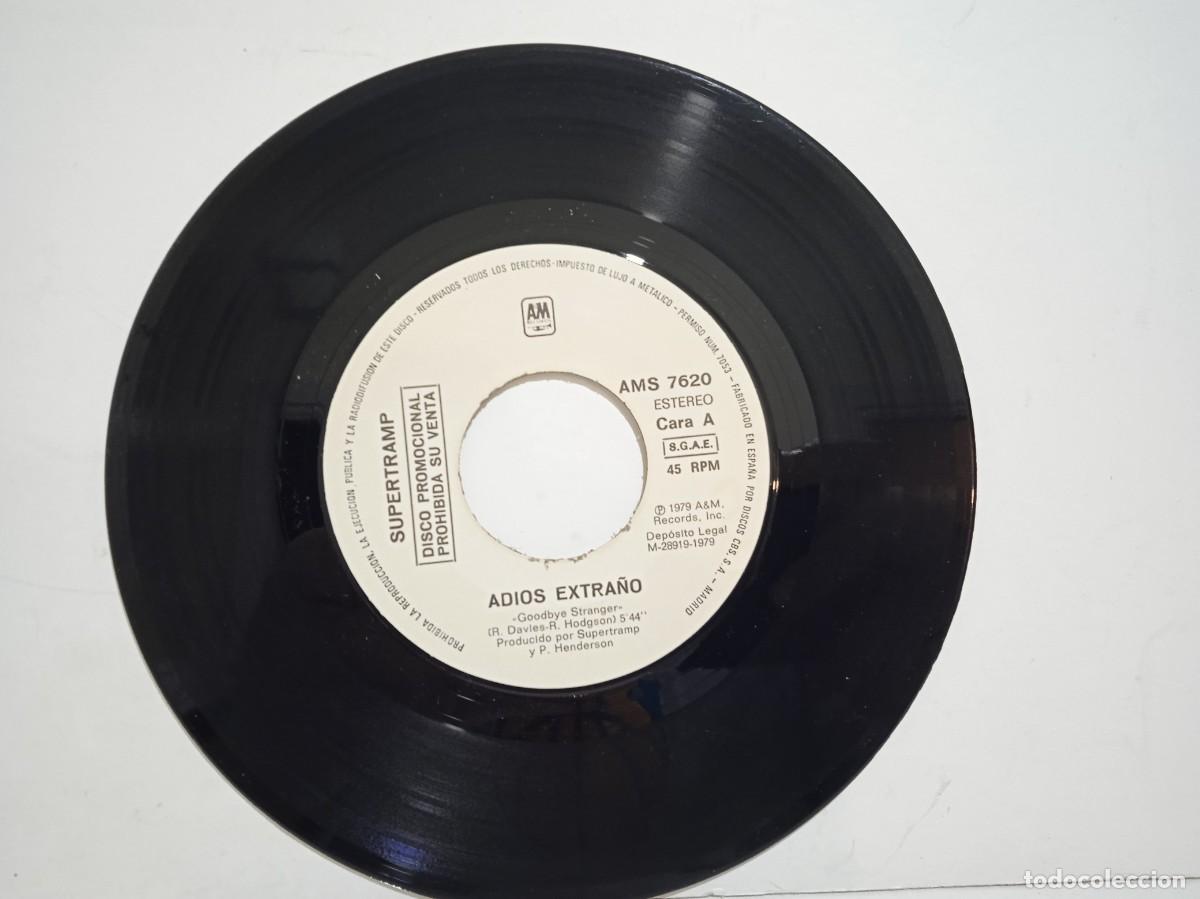 Discos de vinilo: Supertramp - Goodbye Stranger (Adios Extra&ntilde;o) - PROMO - Single - 1979 - Foto 3