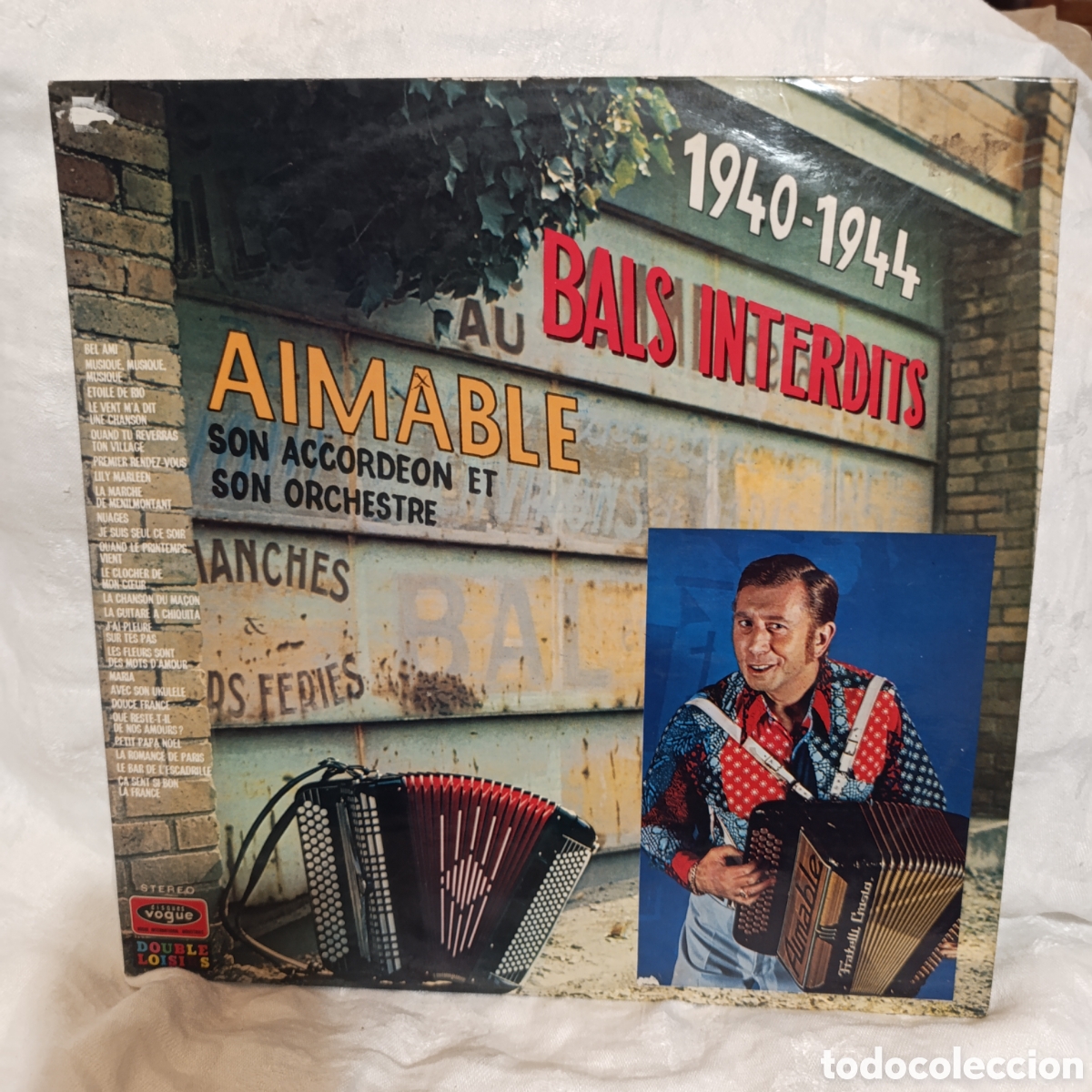 Discos de vinilo: Aimable,doble disco vinilo &rdquo;Bals Interdits&rdquo;.&nbsp;A&ntilde;o 1971 - Foto 1