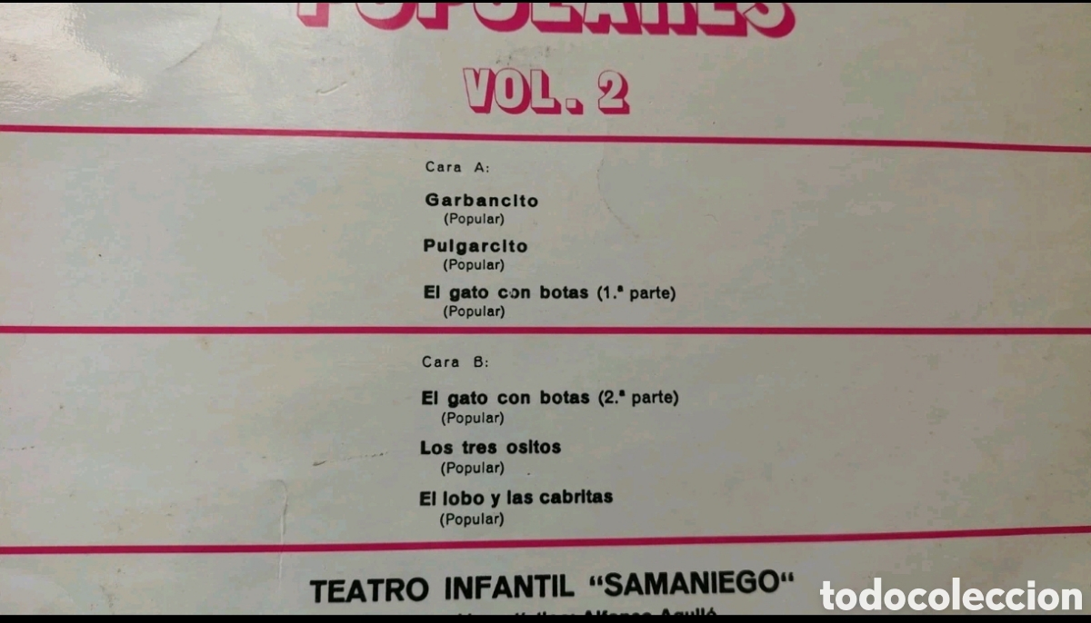 Discos de vinilo: Cuentos populares vol. 2 - Foto 2