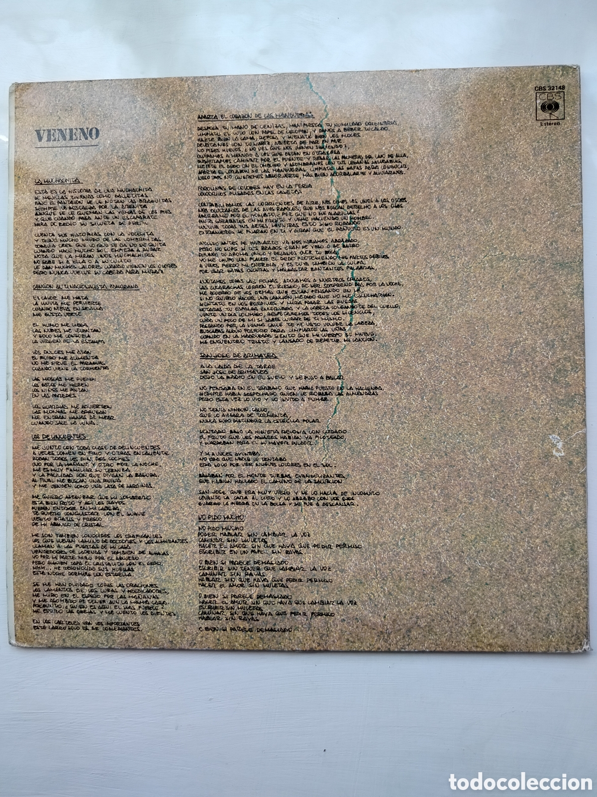 Discos de vinilo: Veneno LP 82 Gatefold - Foto 2