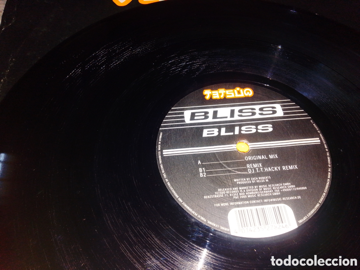 Discos de vinilo: BLISS - BLISS - MAXI - GERMANY - TETSUO - LV - - Foto 3