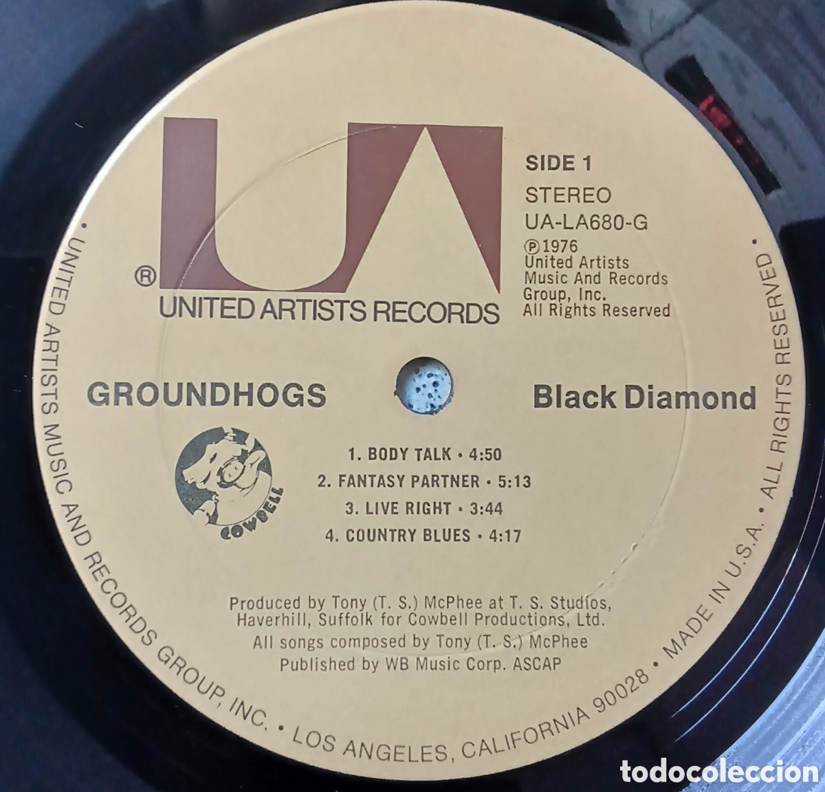 Discos de vinilo: Groundhogs &lrm;&ndash; Black Diamond // 1976 USA, ((vg++)) - Foto 3