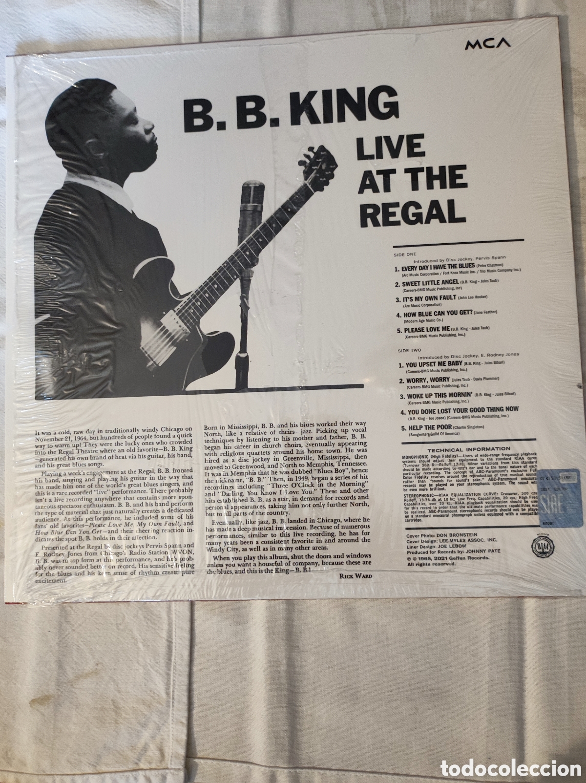 Discos de vinilo: B. B. KING - LIVE AT THE REGAL - Foto 2