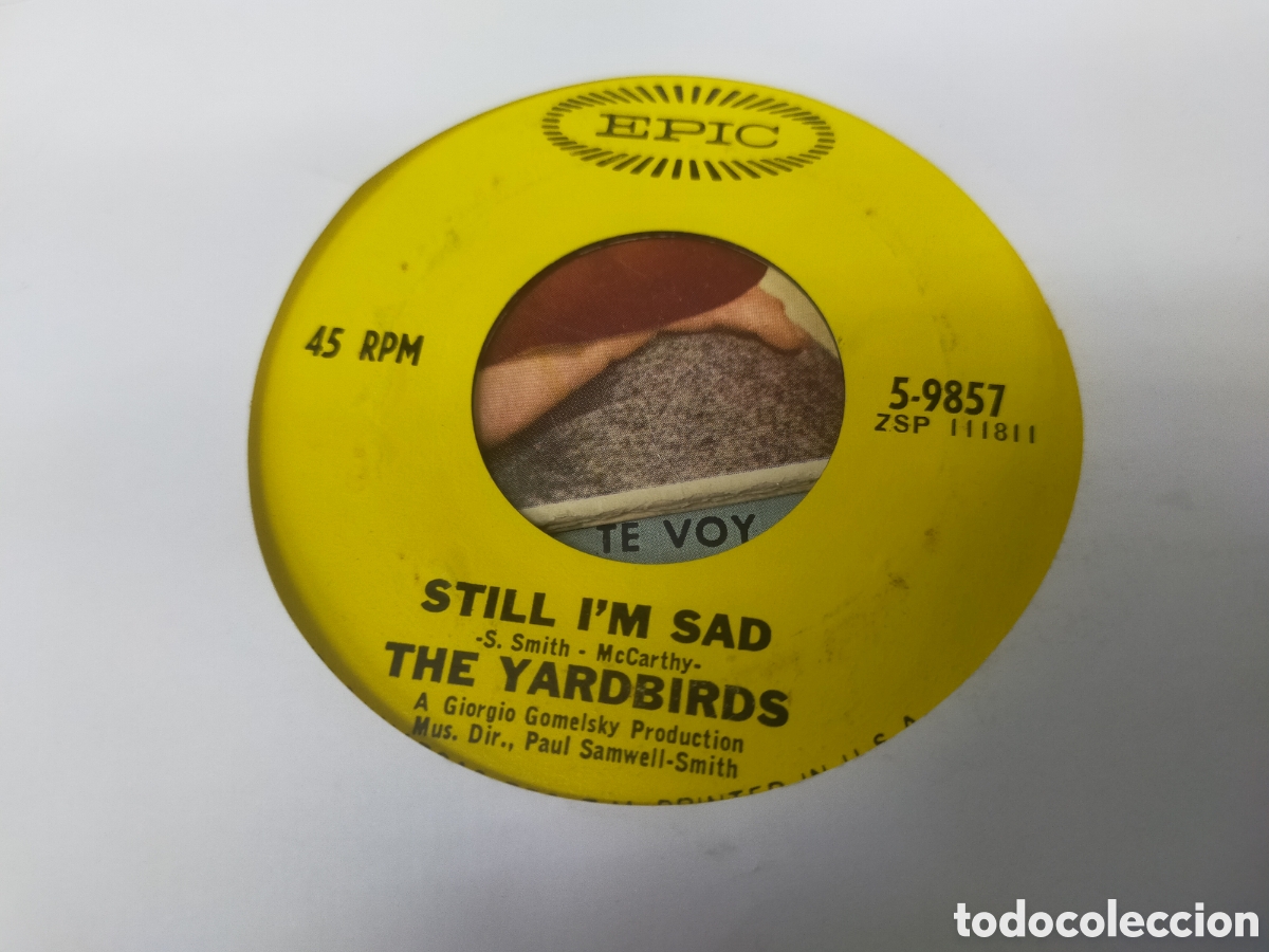 Discos de vinilo: The yardbirds single still im sad u.s.a. - Foto 1