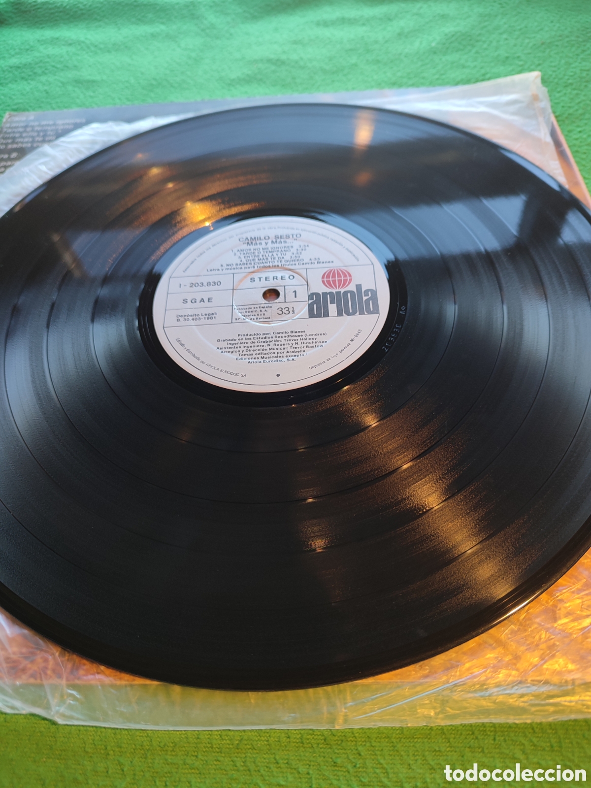 Discos de vinilo: Camilo Sesto - M&aacute;s y m&aacute;s 1981 - Foto 3