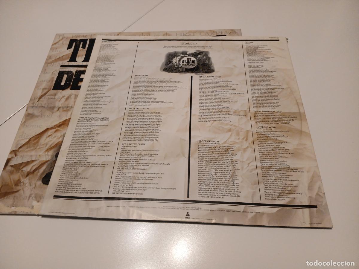 Discos de vinilo: The Alarm &lrm;&ndash; Declaration- (1984) LP disco vinilo - Foto 6