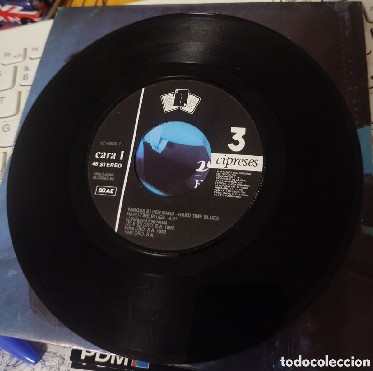Discos de vinilo: Vargas Blues Band &ndash; Hard Time Blues. - Foto 2