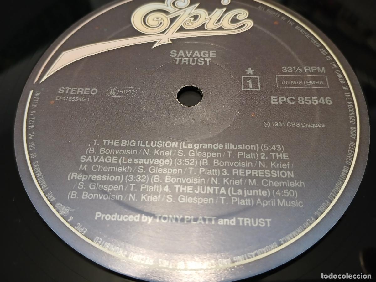 Discos de vinilo: Trust &ndash; Savage- (1982) LP disco vinilo - Foto 2