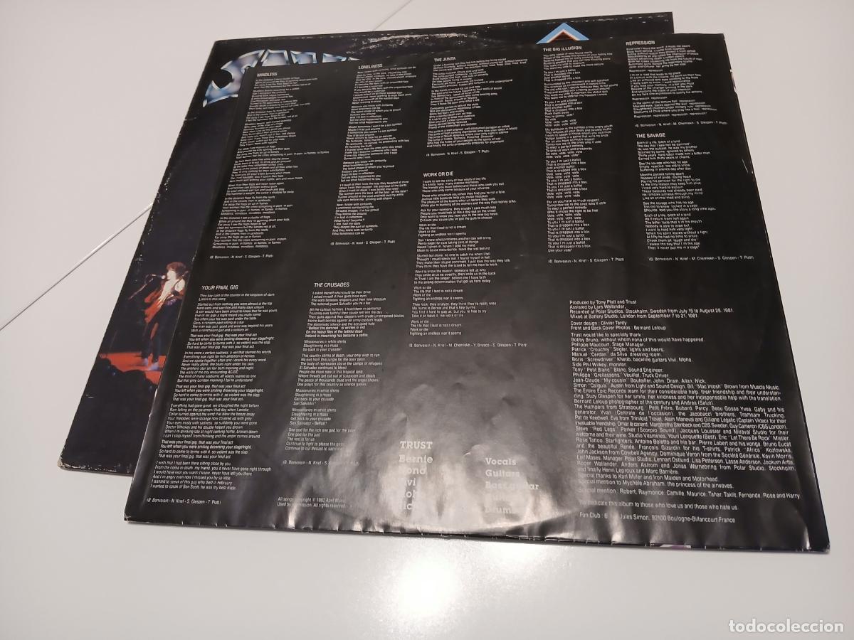 Discos de vinilo: Trust &ndash; Savage- (1982) LP disco vinilo - Foto 5