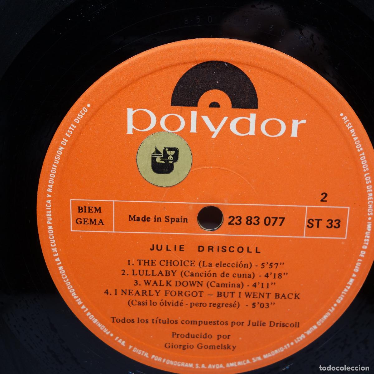 Discos de vinilo: JULIE DRISCOLL - POLYDOR - Foto 8