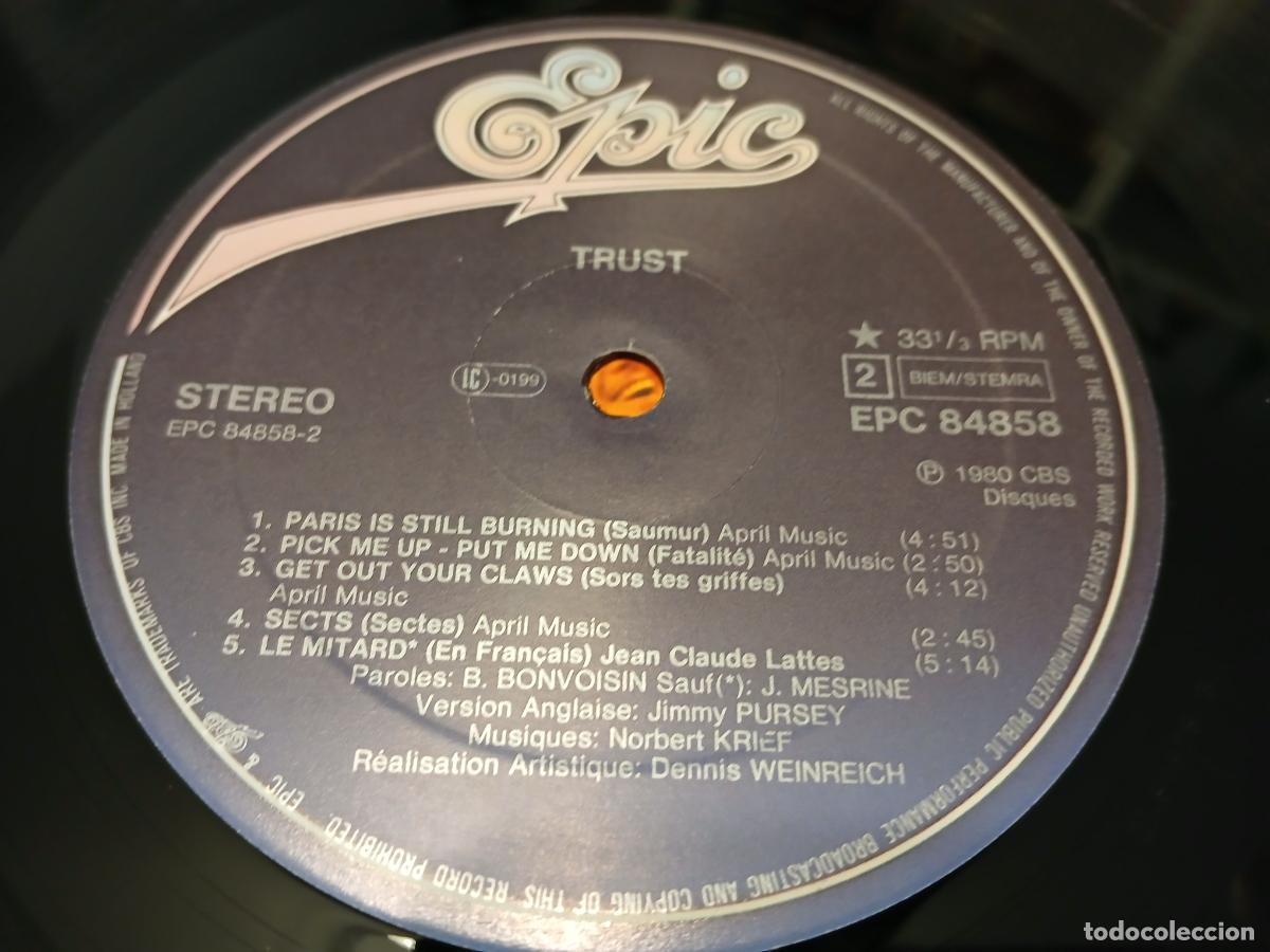 Discos de vinilo: Trust &ndash;Repression- (1980) LP disco vinilo - Foto 3