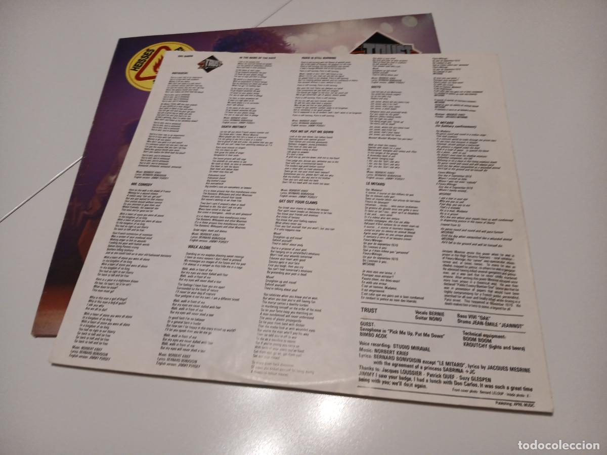 Discos de vinilo: Trust &ndash;Repression- (1980) LP disco vinilo - Foto 6