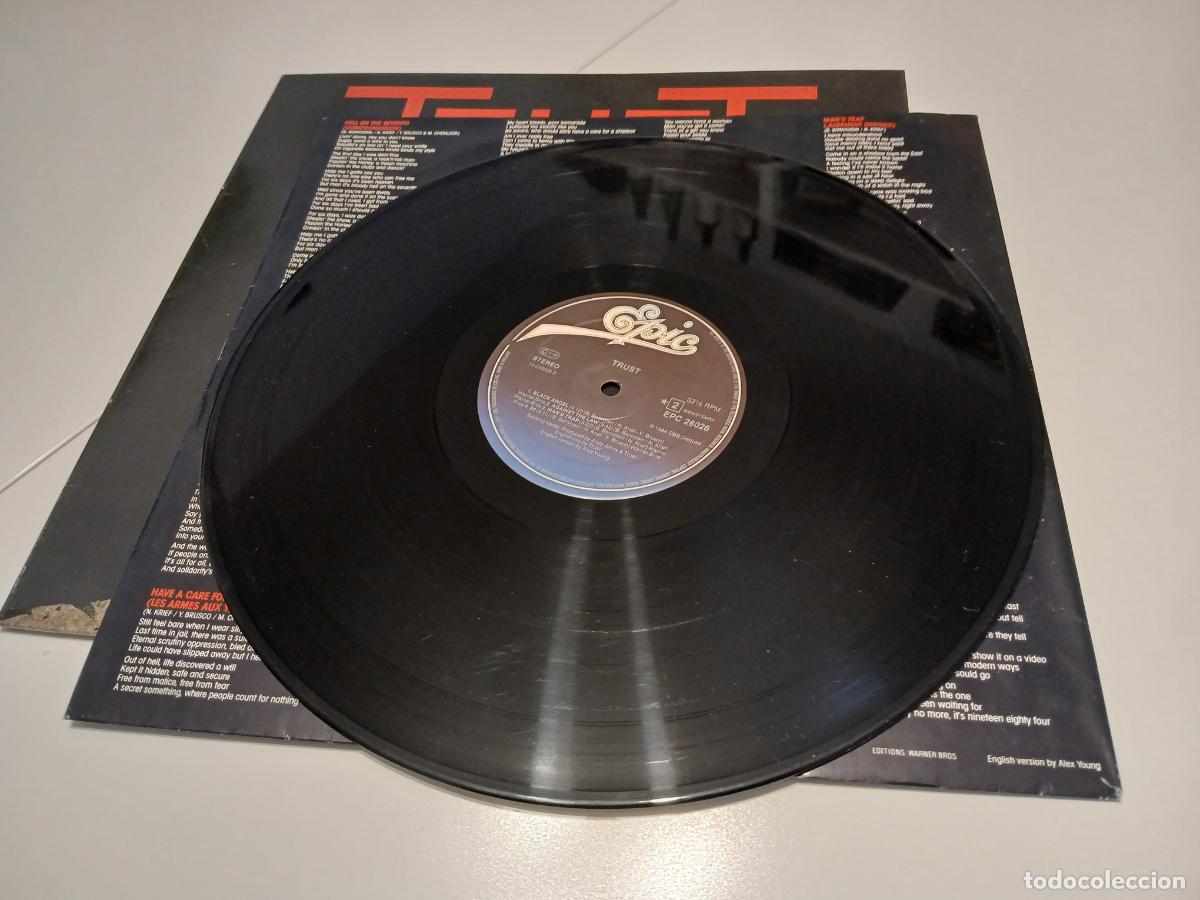 Discos de vinilo: Trust &ndash; Mans Trap- (1984) LP disco vinilo - Foto 4
