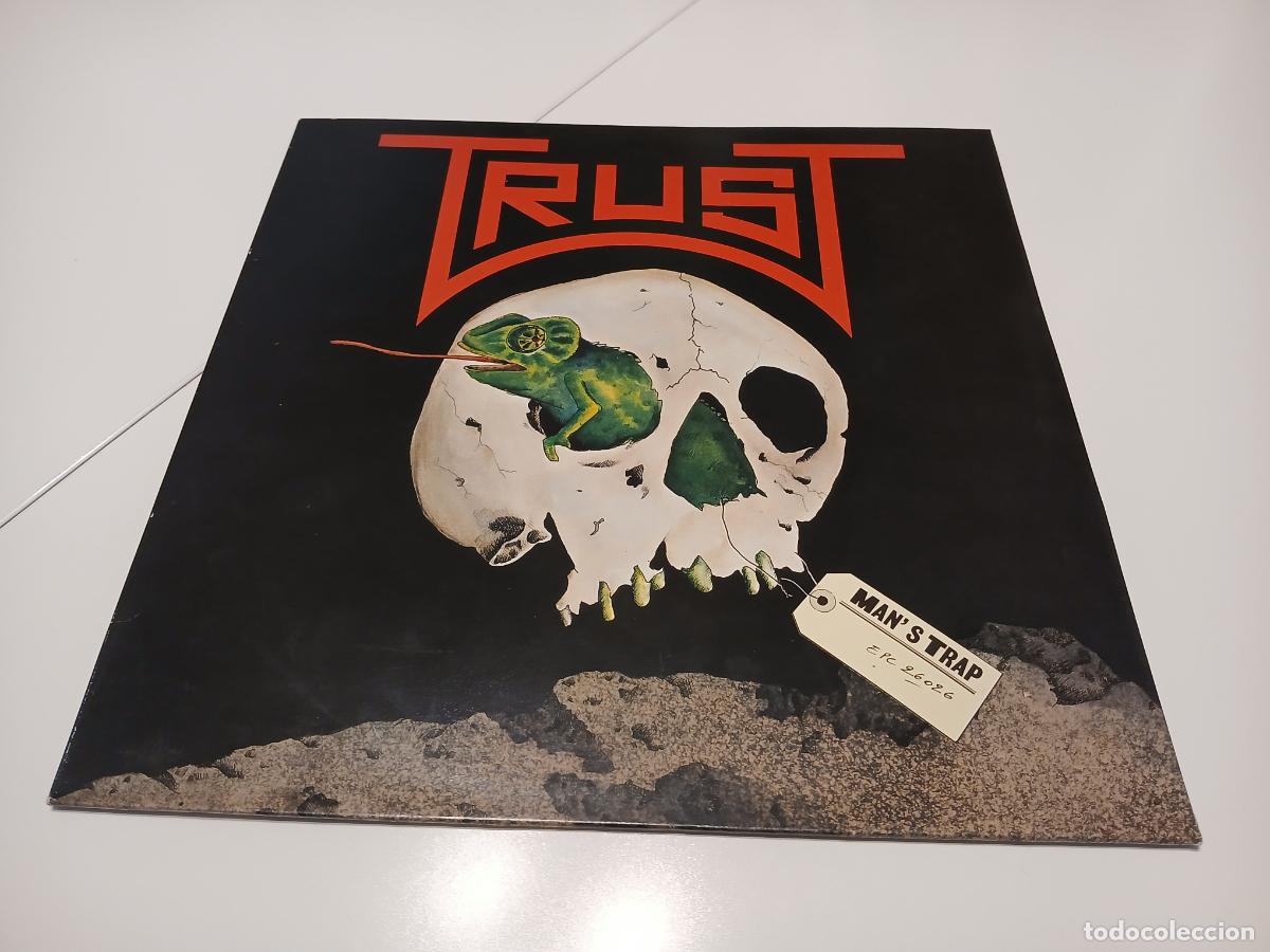 Discos de vinilo: Trust &ndash; Mans Trap- (1984) LP disco vinilo - Foto 1