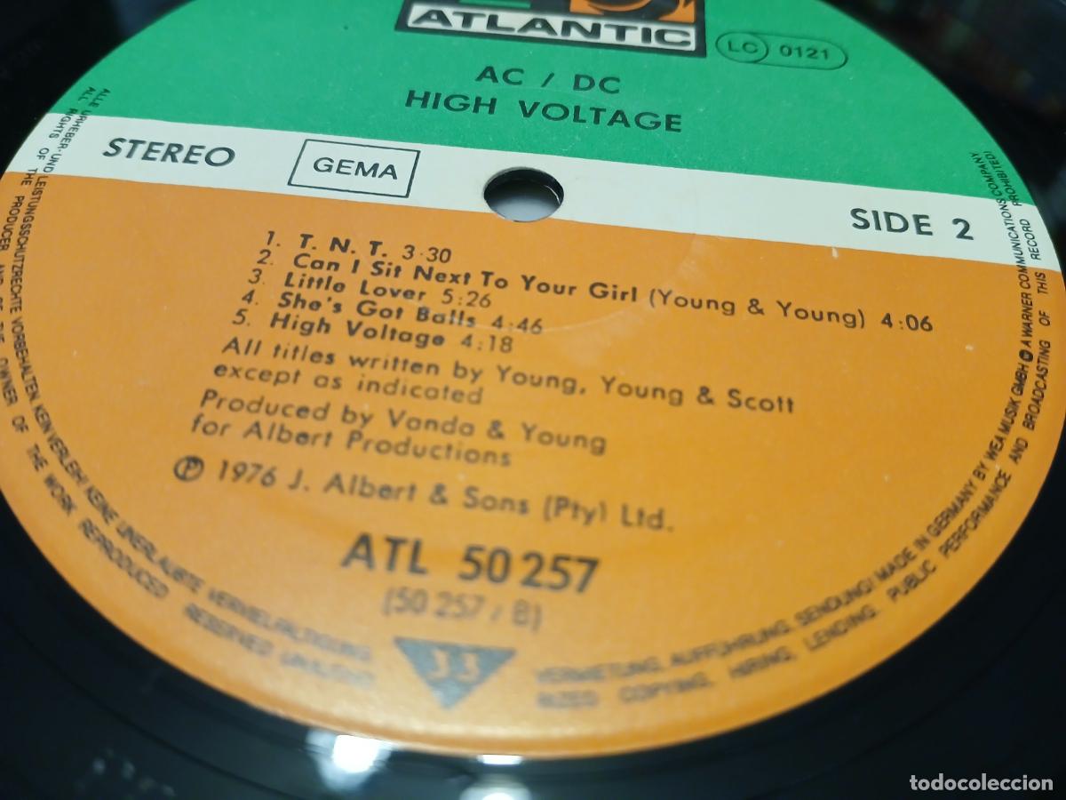 Discos de vinilo: AC/DC &ndash; High Voltage- (1980) LP disco vinilo - Foto 2