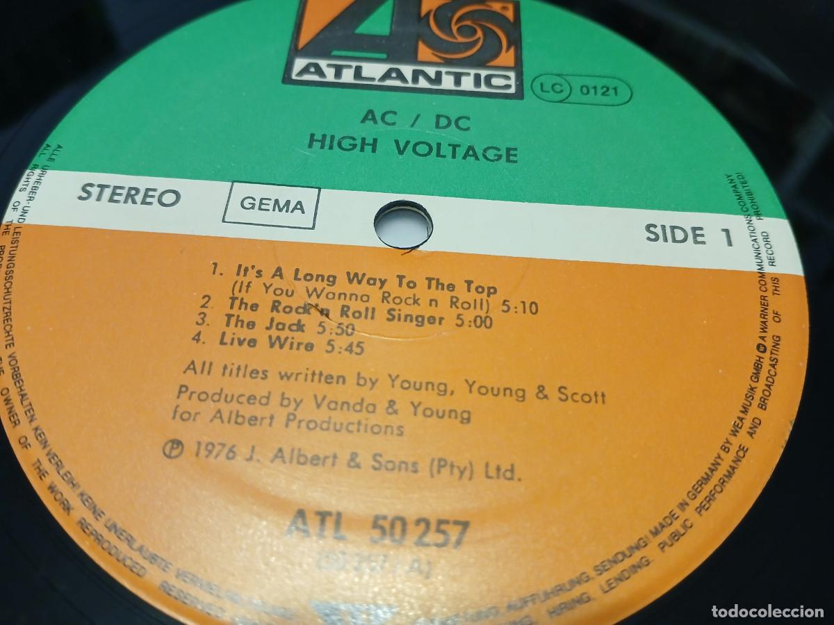 Discos de vinilo: AC/DC &ndash; High Voltage- (1980) LP disco vinilo - Foto 3