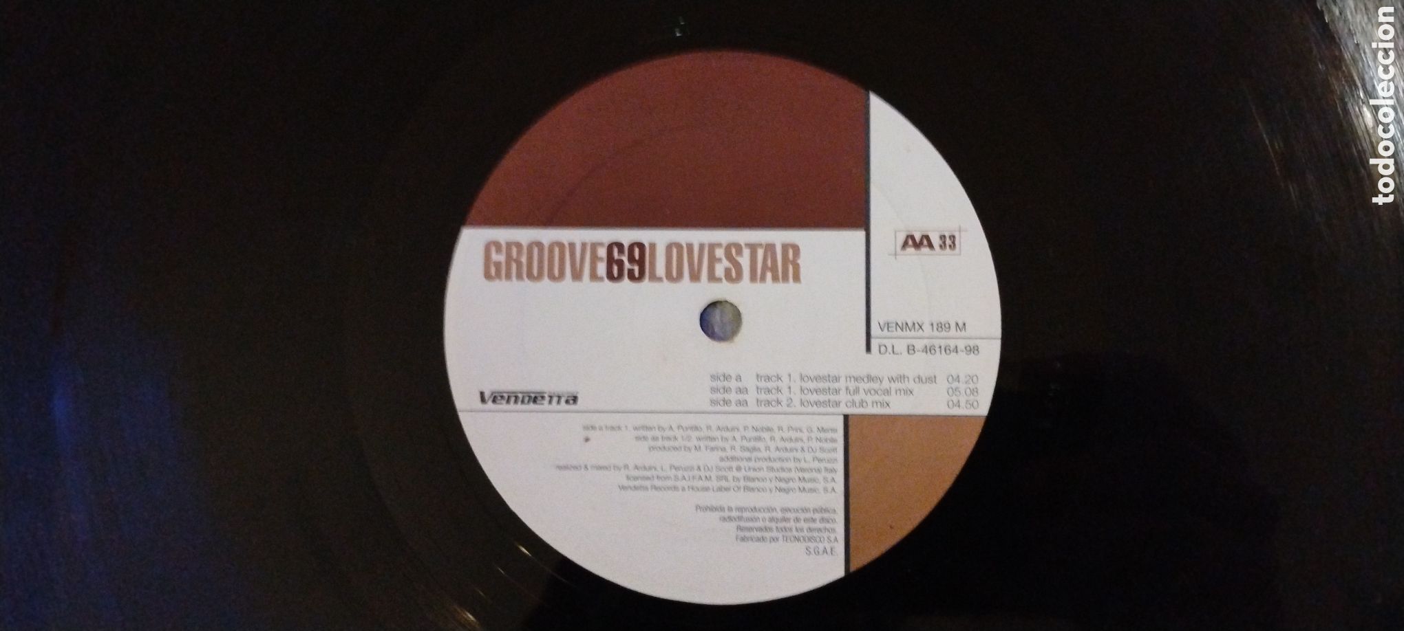 Discos de vinilo: GROOVY 69-LOVESTAR-MAXI-VENDETTA/SPAIN-IB - Foto 6